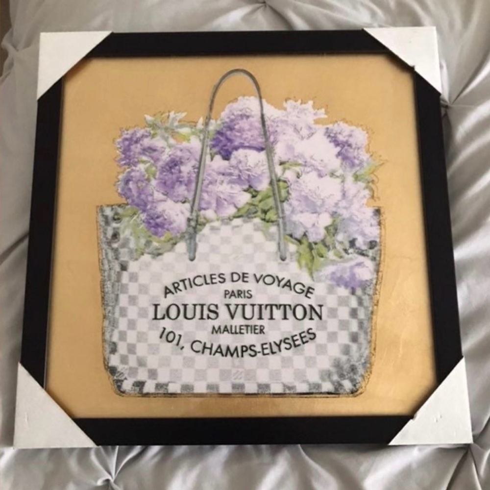 Vuitton Neverfull Damier Azur wall art